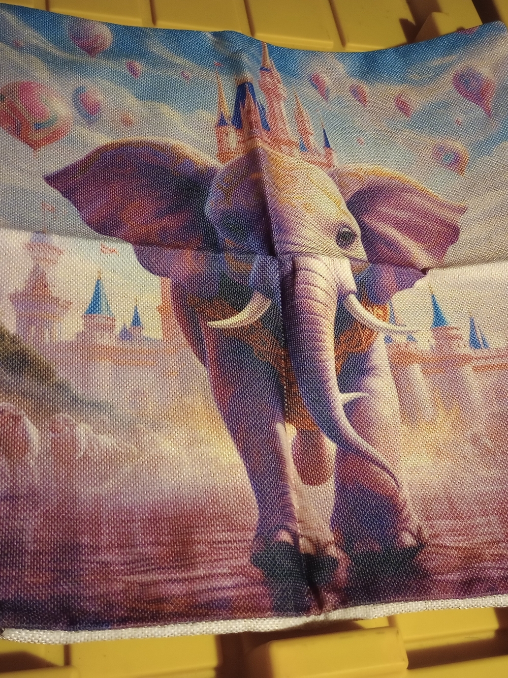 Whimsical Pink Elephant Throw Pillow Case (2PC)